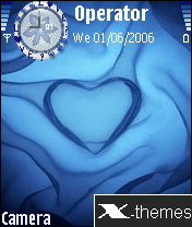 Blue Abstract Heart Theme
